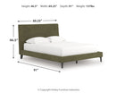 Chirason Queen Upholstered Bed with Roll Slats