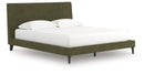 Chirason California King Upholstered Bed with Roll Slats