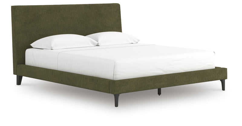 Chirason California King Upholstered Bed with Roll Slats