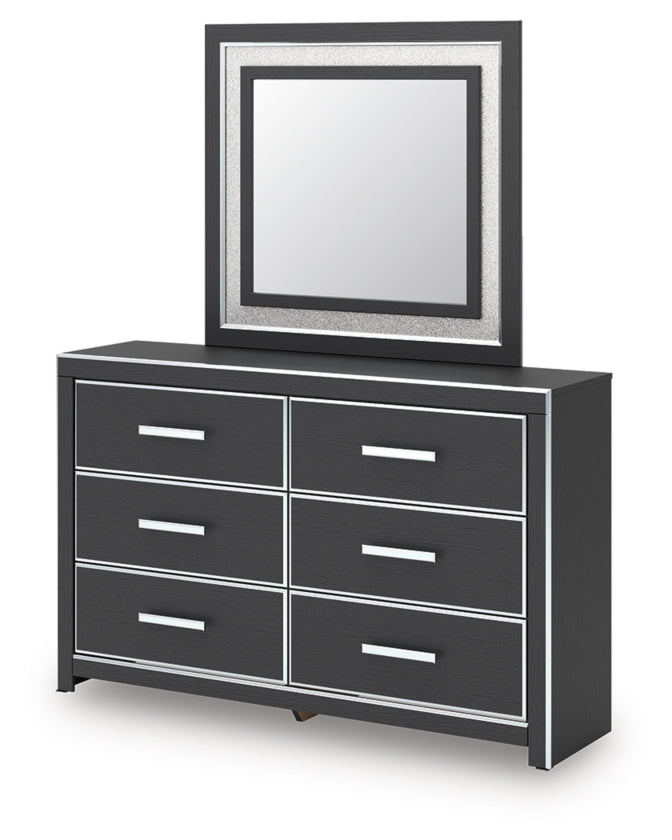 Zuraleus King Panel Bed, Dresser, Mirror and Nightstand