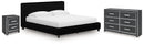 Zuraleus King Upholstered Bed, Dresser and Nightstand