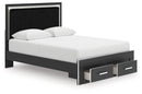 Zuraleus Queen Upholstered Panel Platform Storage Bed