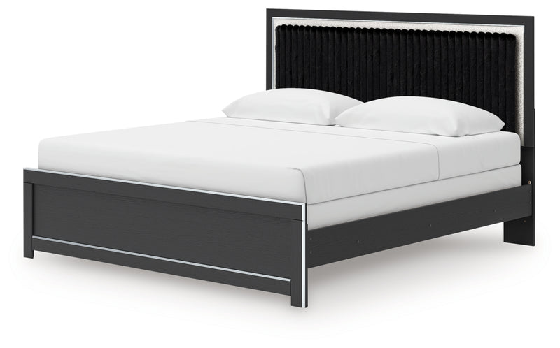 Zuraleus King Panel Bed, Dresser, Mirror and Nightstand