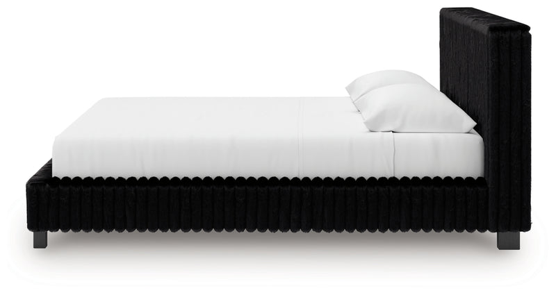 Zuraleus King Upholstered Bed, Dresser and Nightstand