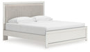 Zuraleus King Upholstered Panel Platform Bed