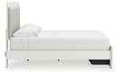 Zuraleus King Upholstered Panel Platform Storage Bed