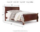 Alisdair Queen Sleigh Bed (Bed Size: King)