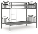 Lanceburg Twin over Twin Bunk Bed with Ladder