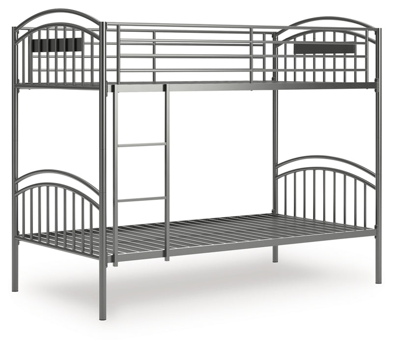 Lanceburg Twin over Twin Bunk Bed with Ladder