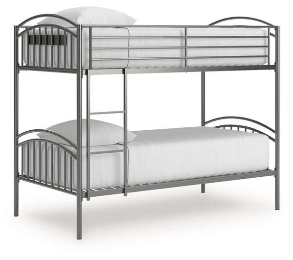 Lanceburg Twin over Twin Bunk Bed with Ladder