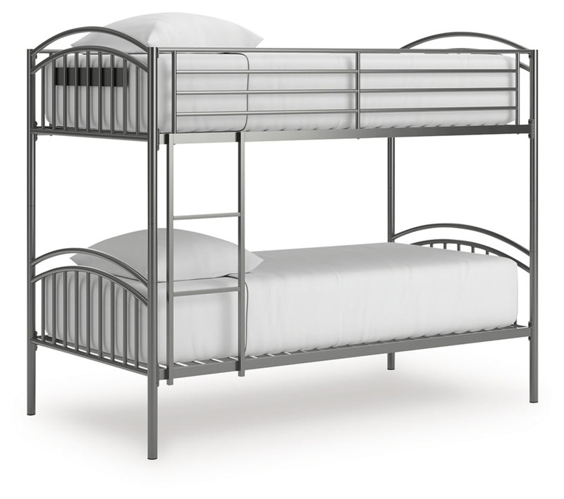 Lanceburg Twin over Twin Bunk Bed with Ladder