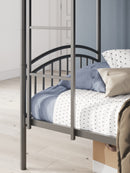 Lanceburg Twin over Twin Bunk Bed with Ladder