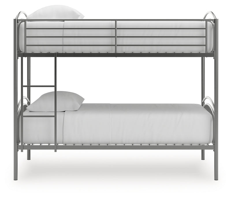 Lanceburg Twin over Twin Bunk Bed with Ladder