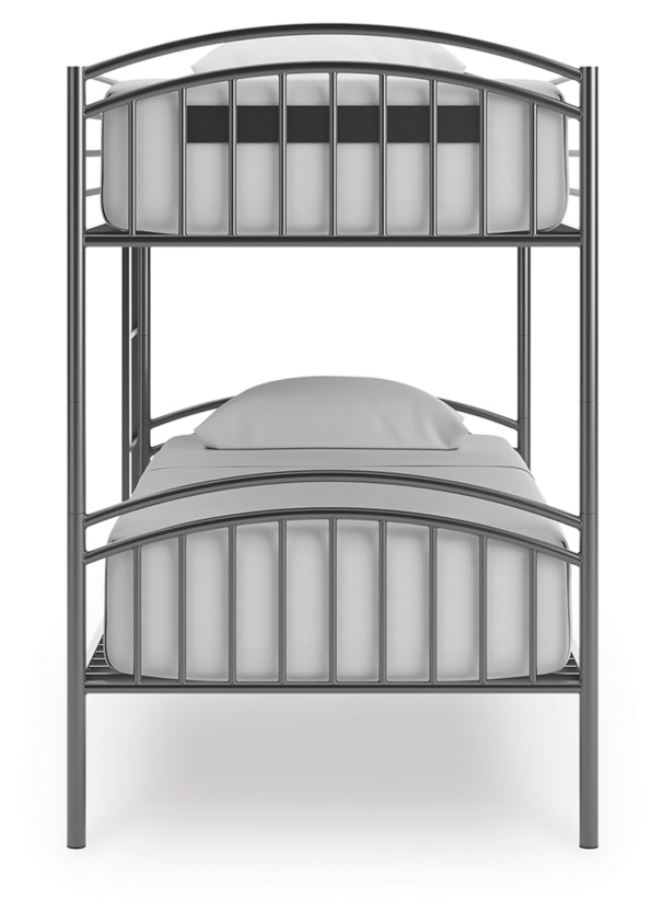 Lanceburg Twin over Twin Bunk Bed with Ladder