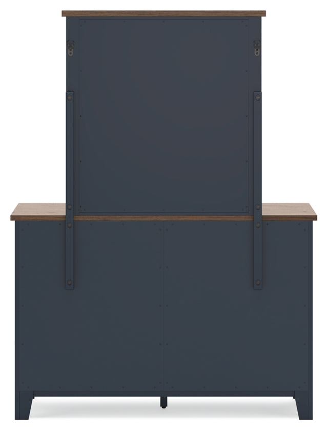 Landocken Twin Panel Bed, Dresser and Mirror