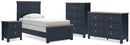 Landocken Twin Panel Bed, Dresser, Chest and Nightstand