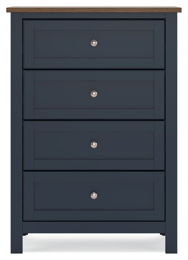 Landocken Twin Panel Bed, Chest and Nightstand