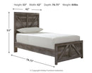 Wynnlow Queen Crossbuck Panel Bed (Bed Size: Twin)