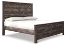 Wynnlow King Crossbuck Panel Bed