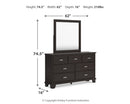 Covetown Queen Panel Bed, Dresser, Mirror and Nightstand