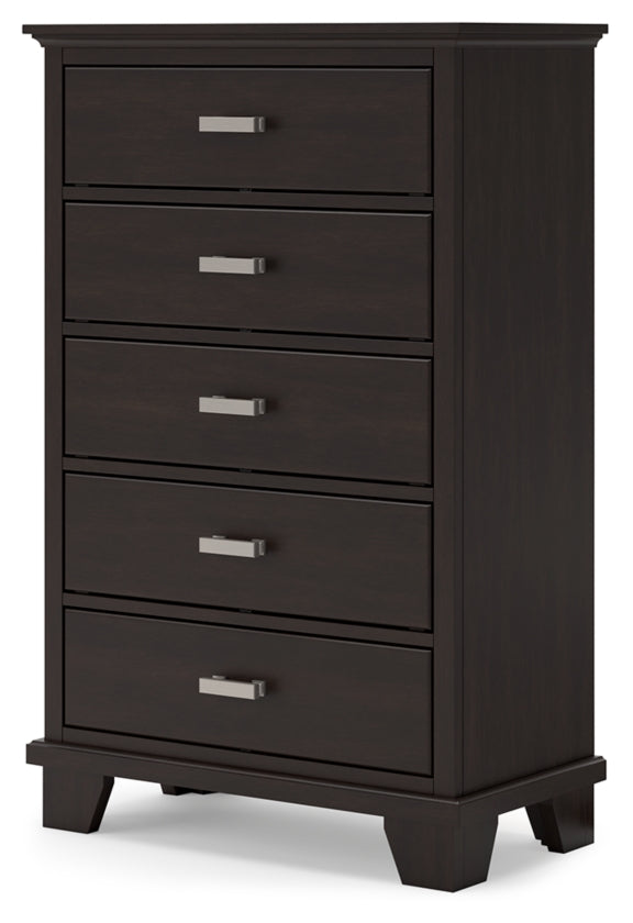 Covetown Full Panel Bed, Chest and Nightstand