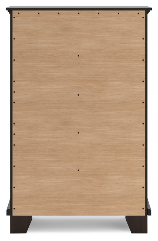 Covetown Full Panel Bed, Chest and Nightstand