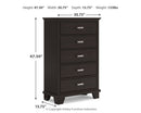Covetown Full Panel Bed, Chest and Nightstand