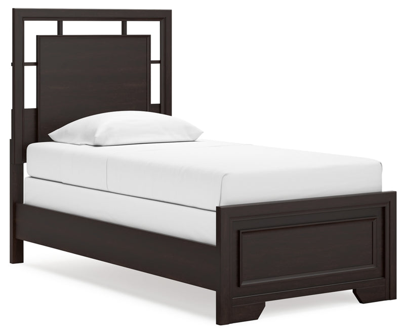 Covetown Twin Panel Bed, Dresser and Mirror