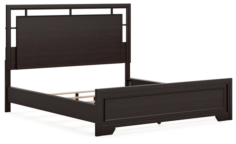 Covetown California King Panel Bed, Dresser and Mirror