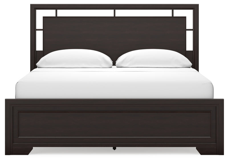 Covetown California King Panel Bed, Dresser and Mirror