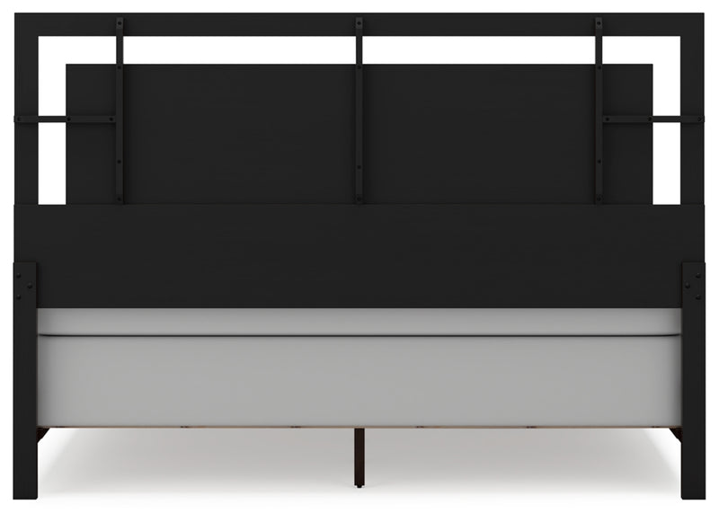 Covetown King Panel Bed, Dresser, Mirror and Nightstand