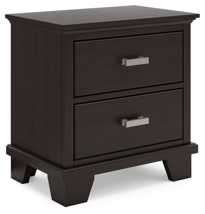 Covetown King Panel Bed, Dresser, Mirror and Nightstand