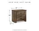 Trinell King Panel Bed and Nightstand