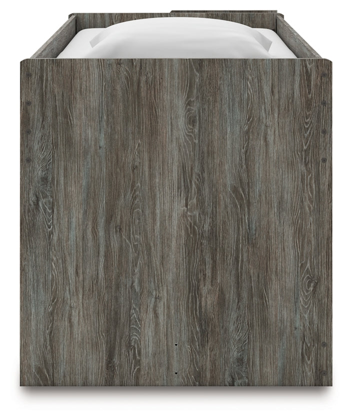 Frandern Twin Loft  Bed with Bookcase Storage