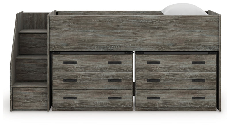 Frandern Twin Loft Bed with Drawer Storage