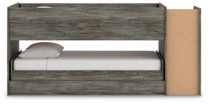 Frandern Twin Over Twin Loft Bed and Mattresses