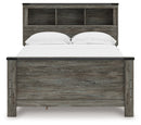 Frandern Full Bookcase Panel Bed with Storage
