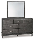 Caitbrook California King Storage Bed, Dresser, Mirror, and Nighstand