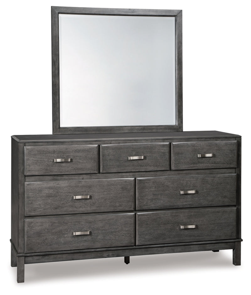 Caitbrook California King Storage Bed, Dresser and Mirror