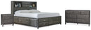 Caitbrook King Storage Bed, Dresser and Nightstand