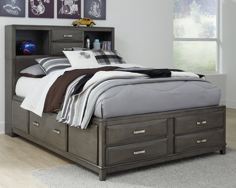 Caitbrook Queen Storage Bed with 8 Drawers (Bed Size: Full)