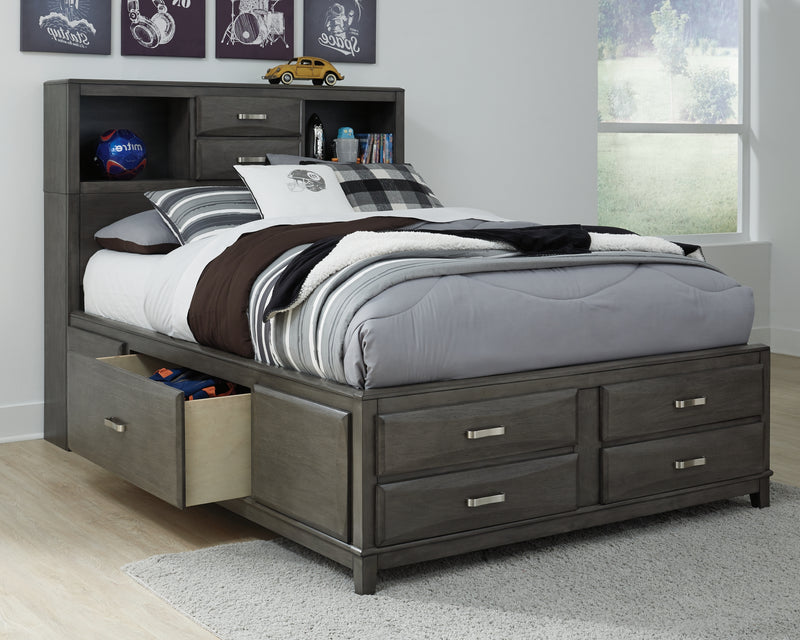 Caitbrook Queen Storage Bed with 8 Drawers (Bed Size: Full)