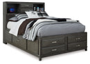 Caitbrook Full Storage Bed, Dresser, Mirror and Nightstand