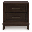 Neymorton Queen Upholstered Panel Bed, Dresser, Mirror and Nightstand