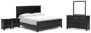 Lanolee King Panel Bed, Dresser, Mirror and 2 Nightstands
