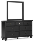 Lanolee Full Panel Bed, Dresser and Mirror