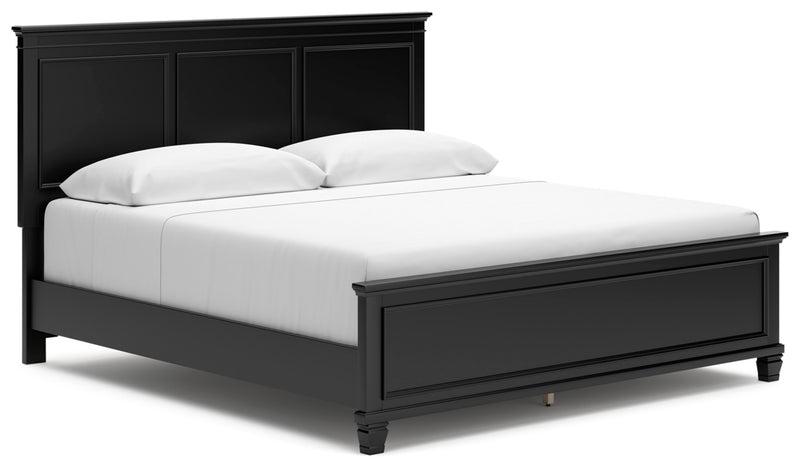 Lanolee King Panel Bed, Dresser, Mirror and Nightstand