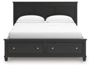 Lanolee California King Panel Storage Bed