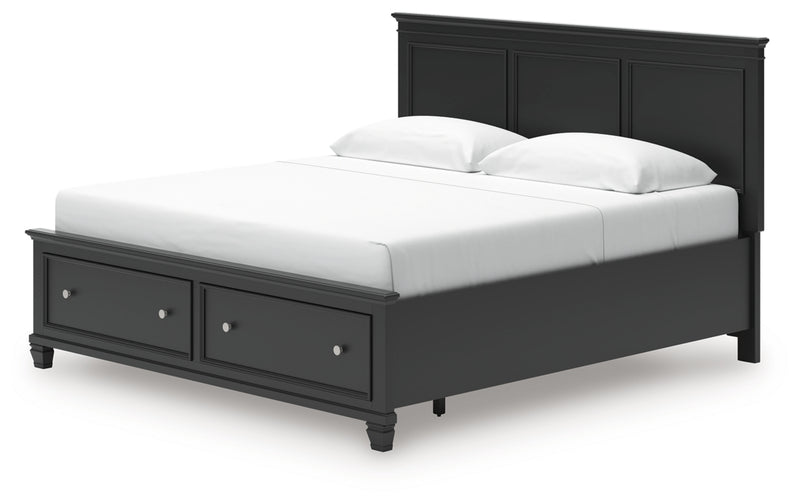 Lanolee King Panel Storage Bed