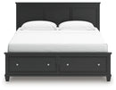 Lanolee King Panel Storage Bed